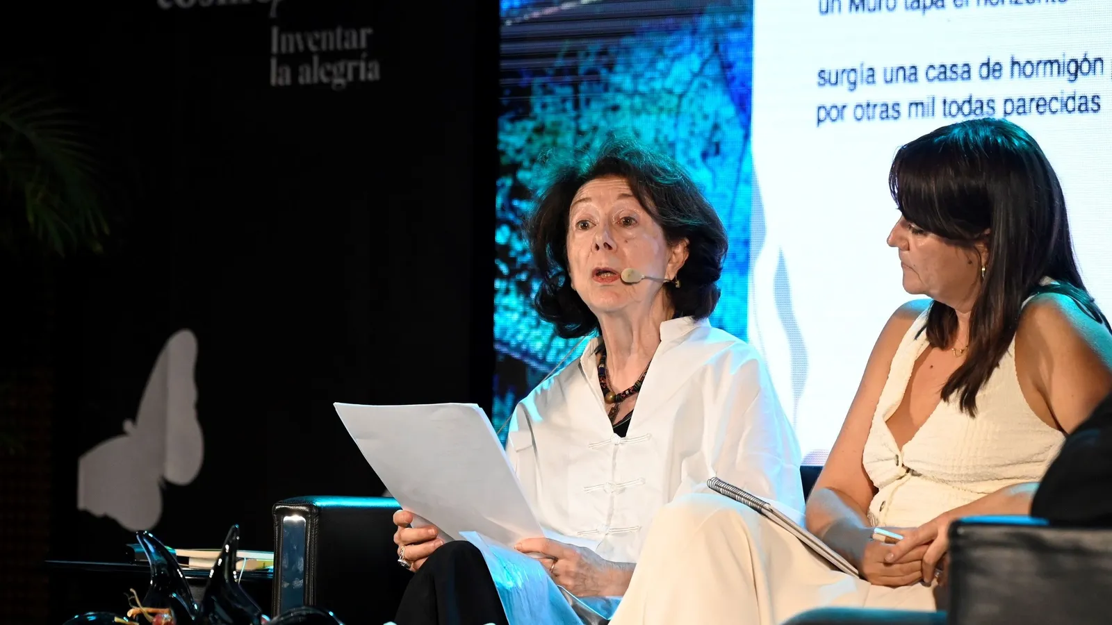 Olivia Elias, en su intervención en Cosmopoética.